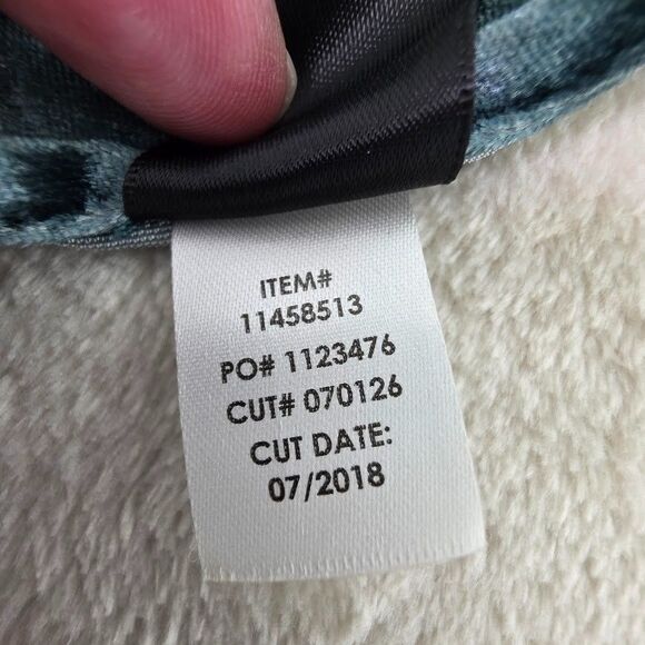 Torrid Size 1/2 Green Blue Open Front Duster Poncho Floral Velvet Burnout Print - Picture 6 of 10